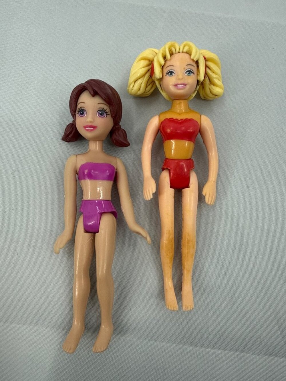 Vtg 2000s Mattel Fashion Polly Pocket Dolls Lot Y2K Aesthetic Lila & Polly